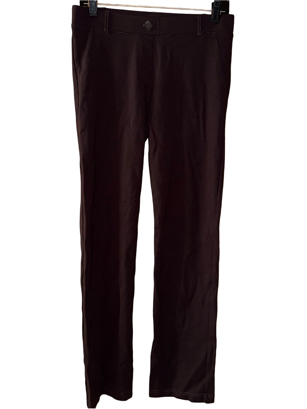 Betabrand Classic DPYP Dress Pant Yoga Pants Straight Leg Women’s Medium Plum
